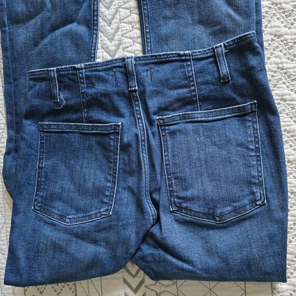 We The Free Level Up Slit Slim Jeans Country Blue Wash Size 28 Inseam 32 NWOT - Picture 8 of 10